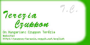 terezia czuppon business card